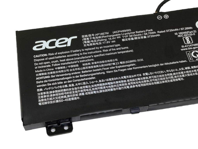 Acer AP18E8M 15.4V 3815mAh 58.75Wh Battery Spare Part